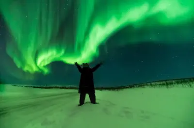 Aurora boreal em Tromsø com grupos pequenos e roupas térmicas