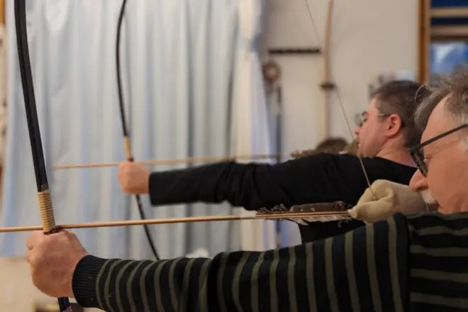Corso samurai a Matsumoto con katana e tiro con l'arco hankyu