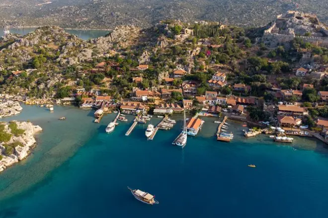 Excursión de un día de Kas a Kekova, Demre y Myra: Barco y ruinas