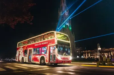 Gramado Weihnachtsbeleuchtung Bustour: Beleuchtete Innenstadt