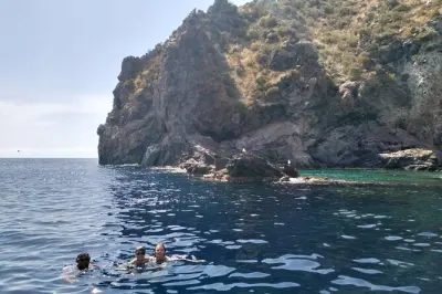 Boat tour from Lipari: Small group, snorkeling, sea caves