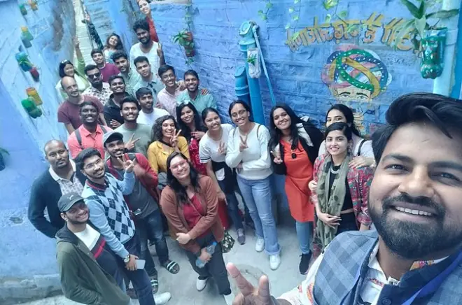 Passeio particular a pé pela cidade azul de Jodhpur: 2 horas