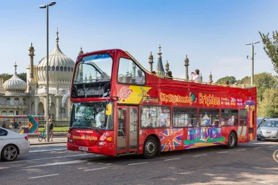 Jump between brighton pier, royal pavilion & the marina at your own pace with this hop-on hop-off bus tour. includes discounts, audio guide & unlimited travel.