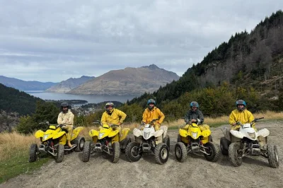 Feel the thrill of queenstown’s rugged trails on an atv quad bike tour, guided by locals. includes all safety gear, wet-weather clothing, and return transfers.