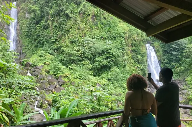 Chutes d'eau de Dominica : Expédition privée d'une journée complète