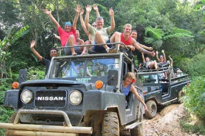Feel the wild side of koh samui with a rugged jeep safari, swim at na muang waterfall, meet a mummified monk, and enjoy thai lunch by the beach. includes pickup.