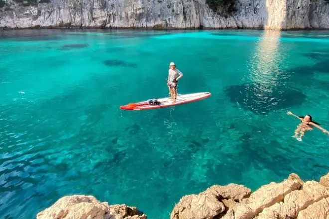 Stand up paddle en las calanques de Cassis: Aprende a remar