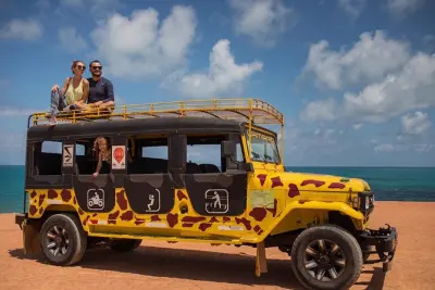 Barra do Cunhaú Jeep Tour: Cliffs, Dunes & Sunset