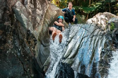 Feel the wild side of puerto rico with a rainforest hike in el yunque and kayak into glowing waters at fajardo’s bio bay. includes transport, guide, fruit & photos.