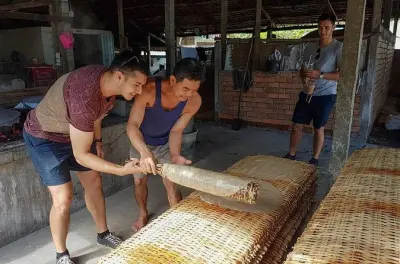 Can Tho Motorradtour: Reisnudel-Kochkurs im Mekong-Delta