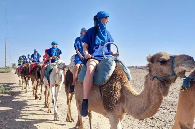 Trade marrakech’s bustle for atlas mountain valleys, berber villages, a camel ride, and lunch on a sunlit rooftop. includes pickup, guide, and local meal.