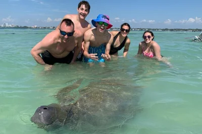 Disfruta de un paseo privado en barco por siesta key, observa delfines y manatíes, y navega frente a las mansiones de sarasota. incluye snacks, bebidas y baño a bordo.