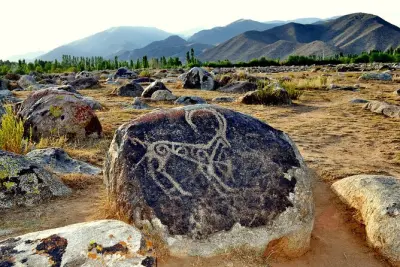 Issyk-Kul Lake Day Tour: Boat, Petroglyphs, Hot Springs