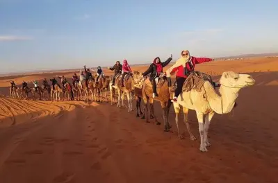 3-Tage-Wüstentour von Fes nach Marrakesch: Kamelritt & Merzouga Camp