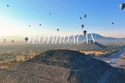 Sobrevoe teotihuacan ao amanhecer, brinde com seu piloto e aproveite um café da manhã na caverna com degustação de bebidas locais. inclui transporte e guia especializado.