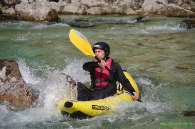 Feel the river spray in slovenia on a half-day inflatable kayak trip with a small group, all gear included, local guide, and easy pickup—no experience needed.