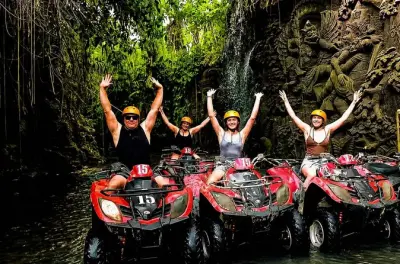 Balade en quad à Ubud : Cascade, rizières et grotte Kingkong