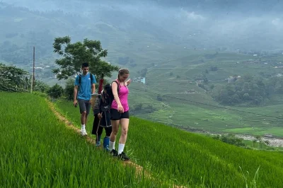 Descubre el valle muong hoa en sapa con un trekking guiado, conoce a comunidades locales y disfruta un almuerzo tradicional en ta van. incluye recogida y guía en inglés.