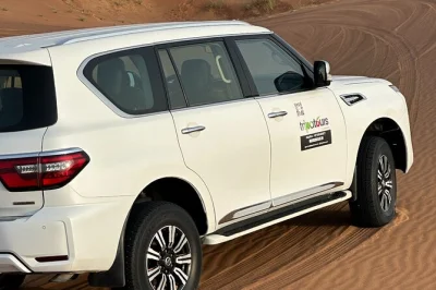 Découvrez l’excitation du désert de dubaï avec dune bashing, balade à dos de chameau, sandboard et un dîner bbq sous les étoiles. transfert hôtel, spectacles en live et guide local inclus.