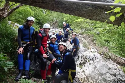 Canyoning am Bleder See: In kleiner Gruppe Abseilen lernen