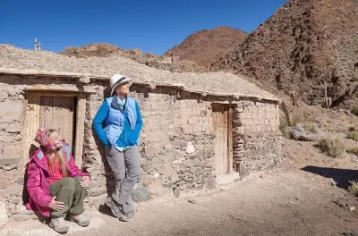 San Antonio de los Cobres con vista sul viadotto Polvorilla