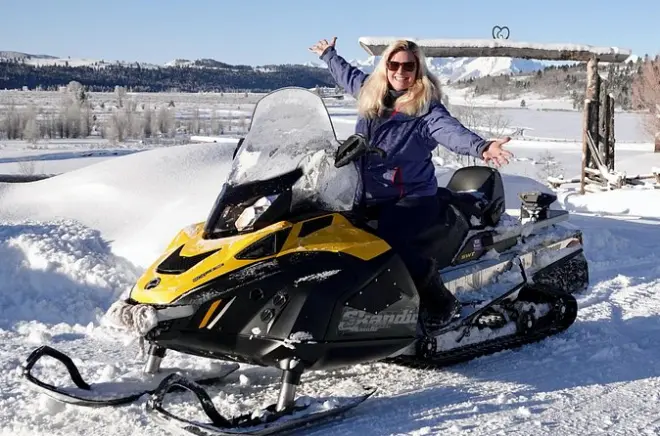 Guided Snowmobiling in Jackson Hole: Bridger Teton trails