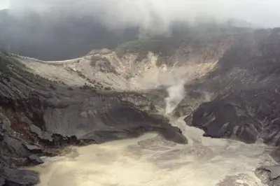 Bandung volcano, tea factory & hot spring tour from Jakarta