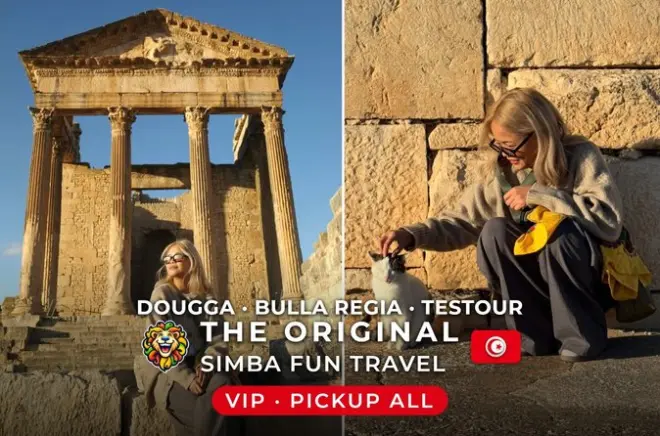 Dougga e Bulla Regia: Tour privado de um dia saindo de Sousse