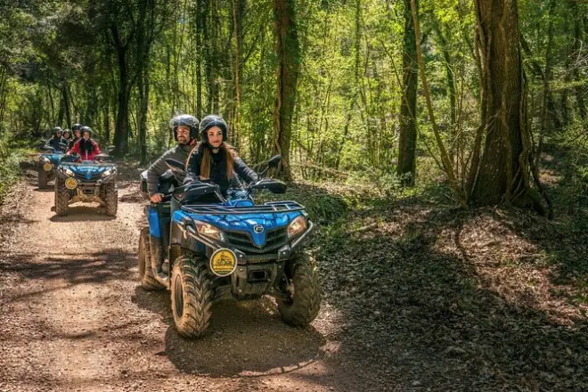 Quad excursion in Bandite di Scarlino: Ride the Maremma woods