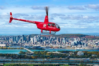 Feel the rush of a helicopter ride over montreal, passing olympic park, old montreal, and the jacques cartier bridge. includes live guide commentary and easy booking.