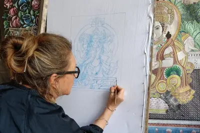 Clases de pintura en Pushkar: Aprende tu estilo