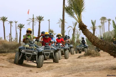 Feel the rush of quad biking through marrakech’s palmgrove, share mint tea with berber locals, and enjoy hotel pickup for a seamless adventure outside the city.