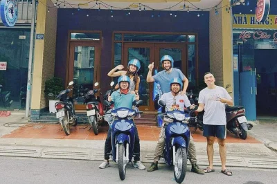 Ride vietnam’s ha giang loop by motorbike, hike lung khuy cave, boat on nho que river, and share “happy water” meals with locals. includes guide & all meals.