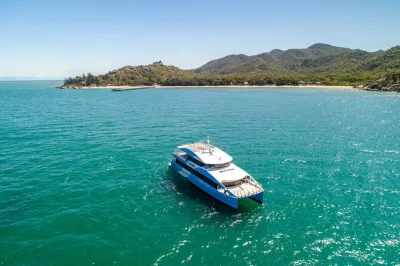 Hop from townsville to magnetic island by fast ferry, with up to 17 daily departures, flexible return ticket, and easy access to beaches, wildlife & island trails.