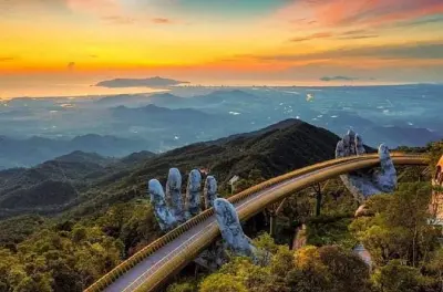 Ba Na Hills : Pont doré et téléphérique, excursion d’une journée