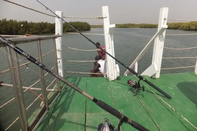 Angeltour auf dem Gambia-Fluss in Banjul: Mittagessen inklusive