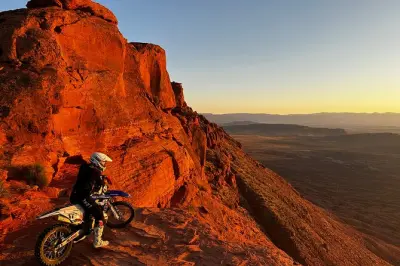 Trilhas off-road para enduro esportivo no parque Zion de quadriciclo