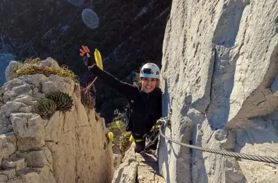Rappels am Pico Licos: Zwei Abseilstellen mit zertifizierten Guides