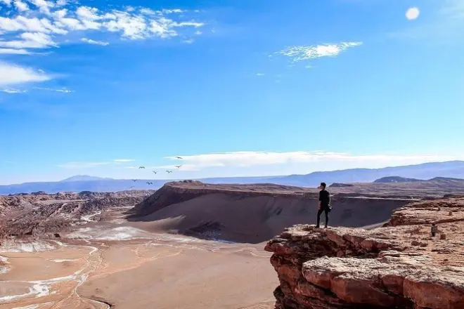 Coucher de soleil au valle de la Luna depuis San Pedro de Atacama