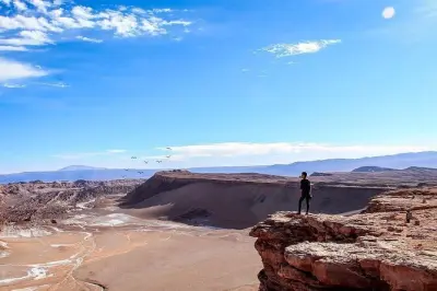 Coucher de soleil au valle de la Luna depuis San Pedro de Atacama