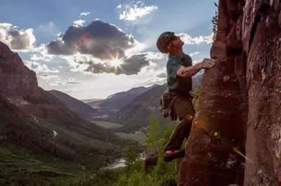 Rock Climbing in Telluride: Learn on Pipeline Wall