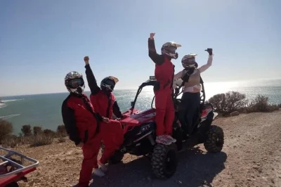 Drive a cfmoto 1000 buggy on agadir’s tifnit dunes. hotel pickup, guide, seaside views, and tea break included. book your agadir buggy ride now.