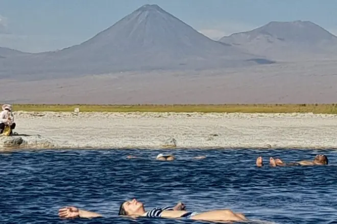 Laguna Cejar : Flotter dans une eau salée turquoise
