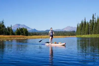 Paddle Board and Happy Hour: Cascade Lakes Small-Group Activity