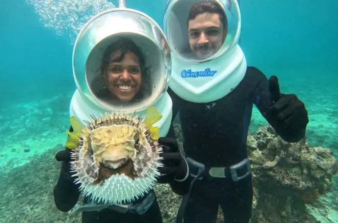 Plongée seawalker à Ishigaki : Pas besoin d’expérience