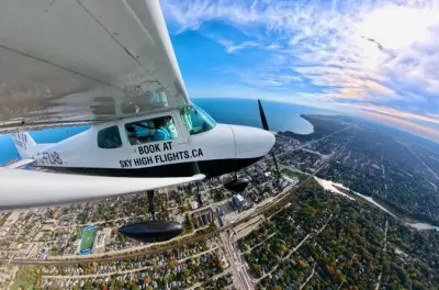 Volo panoramico privato da Burlington: Costa del lago Ontario