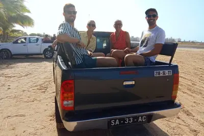 Sal island 4x4 safari tour: Pedra de Lume Salt Crater & sharks