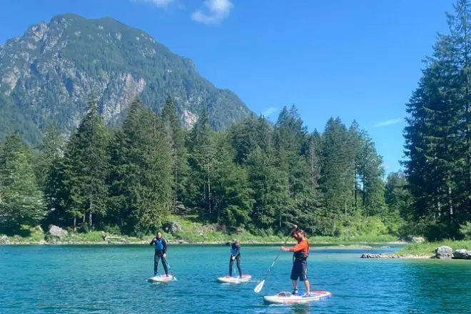 Lake Predil Stand-Up-Paddling: Anfängerkurs in Bovec