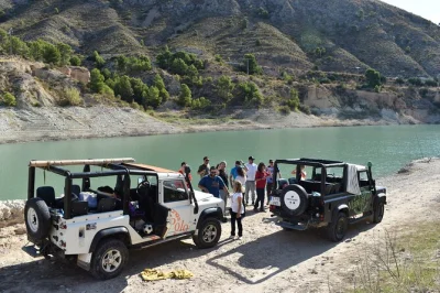 Feel the wild side of costa blanca with an off road day trip to guadalest and fuentes del algar waterfalls. includes all fees, local guide, and flexible pickup.