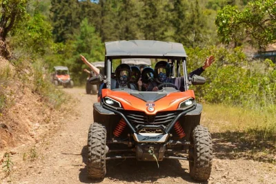 Feel the algarve’s wild side on a 3-hour buggy safari with a village break, local guide, and all gear included. includes pickup, helmets, water, and insurance.